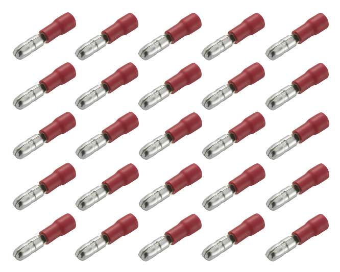 TERMINAL PRE-INS BULLET RD 4mm MALE 1K/BAG MPD1.25-156