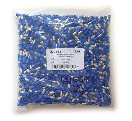TERMINAL PRE-INS BULLET BL 5mm MALE - 1K/BAG MPD 2-195