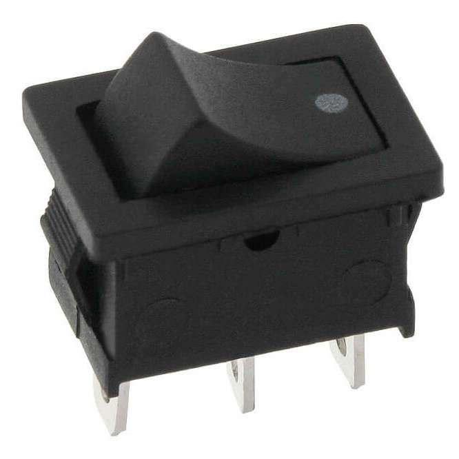 ROCKER SWITCH 12x19mm SPDT 250V 6A MRS-102A-C3
