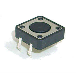 PCB TACTILE SWITCH DIL 12x12x4.3mm - DEBULK KFC-012-4.3