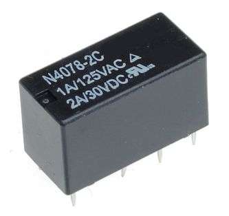 RELAY DPDT 2A 12VDC RECT 8PCB N4078-2C-12V-0.36W