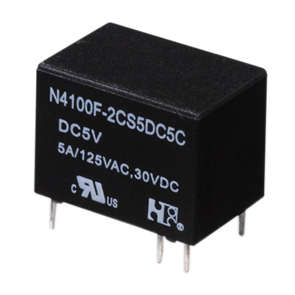 RELAY SPDT 3A 5V RECT 6 PIN N4100CHS3DC5AC