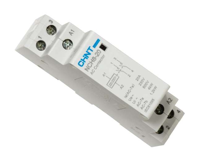 MODULAR CONTACTOR 20A 2P 240V 2NO  NCH8-20/20-AC240