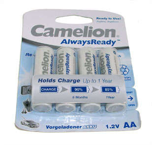 AA=SIZE BATTERY NiMH 2A3 - PRICED PER 4P/PACK  NH-AA2300ARBP4 (MEC)