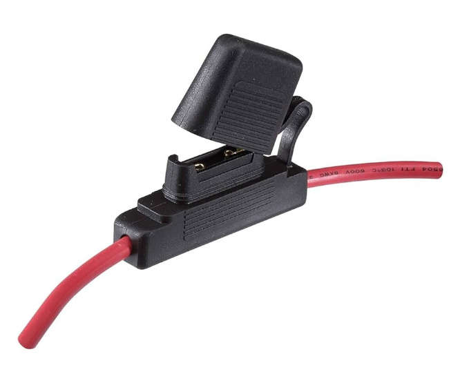 MAXI BLADE FUSE HOLDER IN LINE WITH COVER 10A 32VDC ATO/ATC F116-C