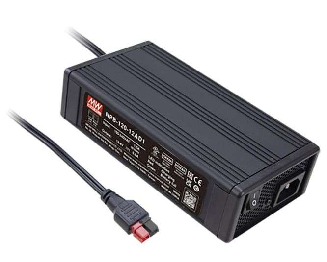 ENCLOSED BATTERY CHARGER FOR SLA & Li-ion 12V @ 6.8A NPB-120-12AD1