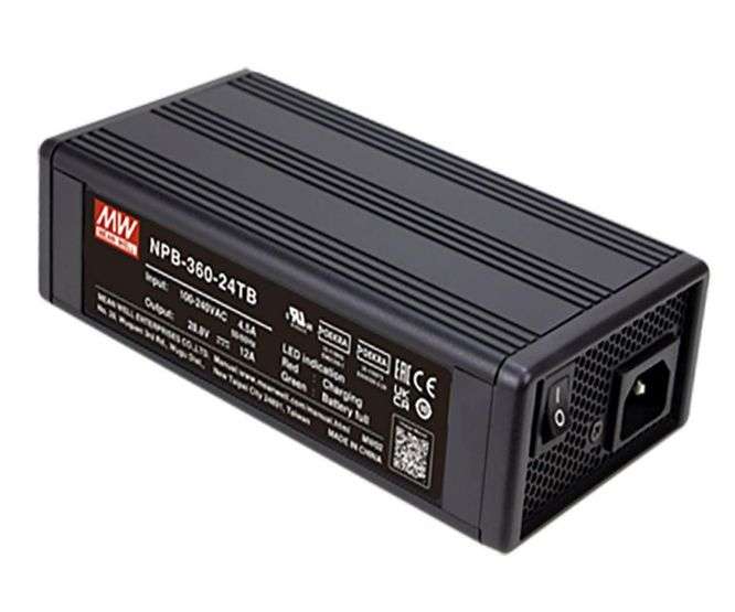 BATTERY CHARGER SLA D/T O=48V (57.6V) @6A ENCLOSED NPB-360-48TB