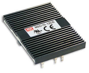 DC-DC CONVERTER I=12V/24V O=5V 3A NSD15-12S5