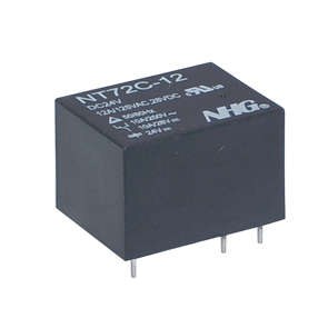 RELAY SPDT 10A 5V DC RECT 5PCB NT72C-S10-DC5V-036