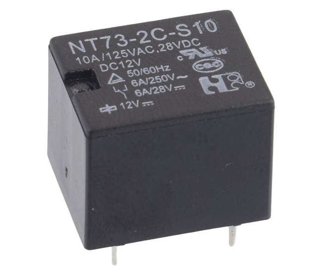 RELAY SPDT 10A 12VDC PCB-5 SQU NT73-2C-S10DC12-0.36