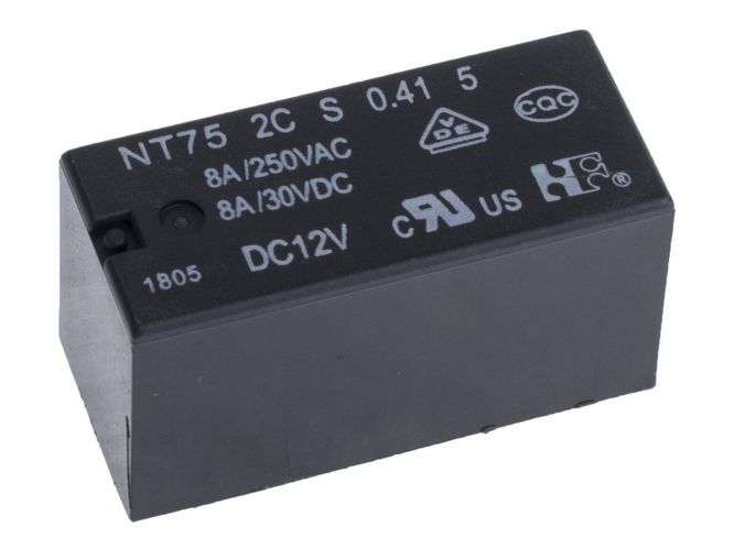 RELAY SPDT 12A 24VDC 0.41W RECT 5PCB NT75-1CZ12DC24V0.413.5