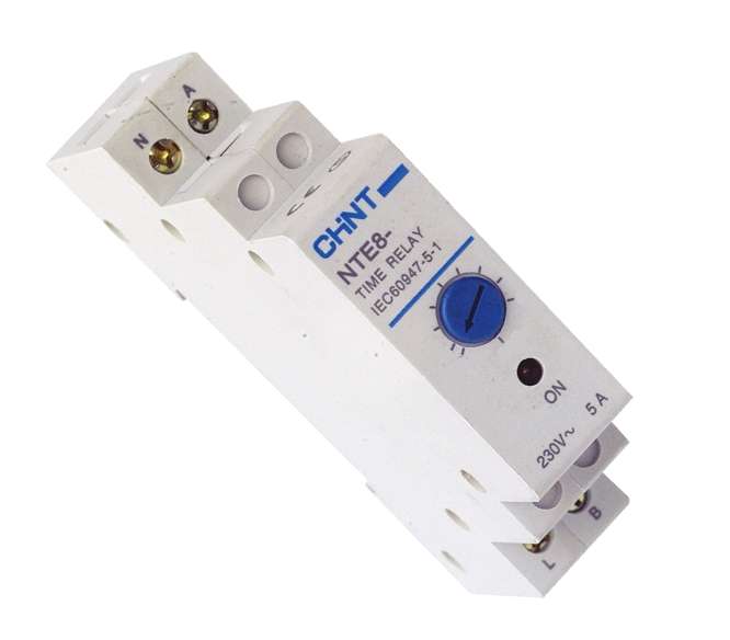 DELAY ON TIMER RELAY D/RAIL 12S- 120SEC 230VAC NTE8-B-12S-120S-AC230V