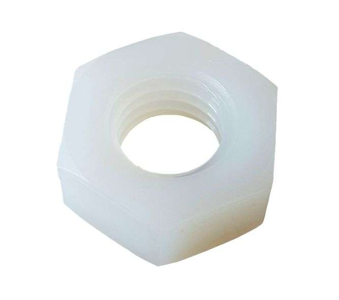NUT HEX M6 PLASTIC /NYLON NUT-M6