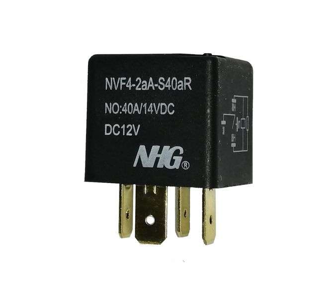 RELAY SPST 40A 12V PUSH ON NO CLIP   NVF4-2aA-S40aR