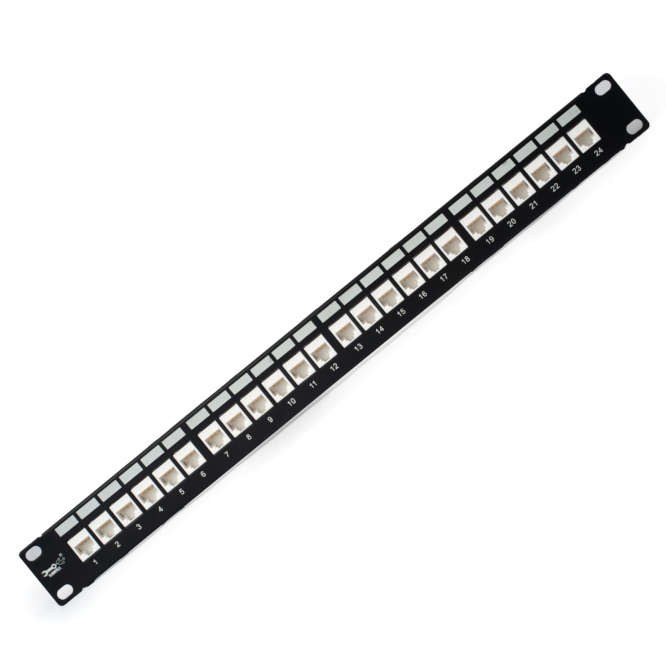 24 PORT C6A PATCHPANEL 19" 1U UTP PATCH24D