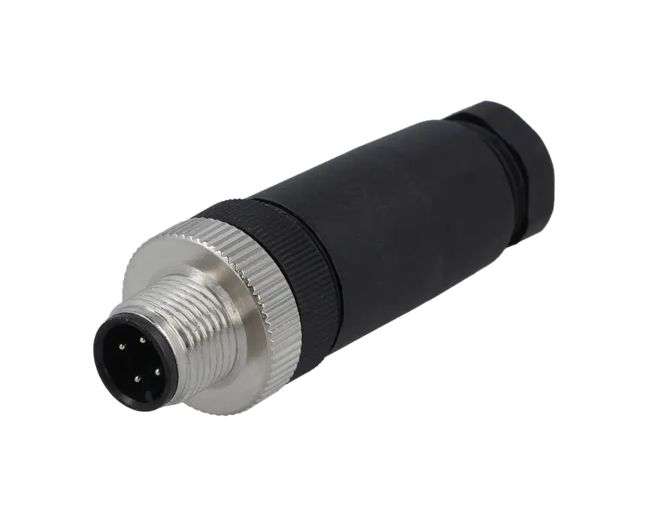3W SOLDER TYPE PLUG STR M12 SENSOR CONN ASSY PB-M12A-03P-MM-SL7001-00A(H)