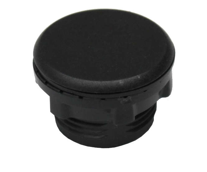 PUSH BUTTON BLANK 22mm BLACK PB-XB2