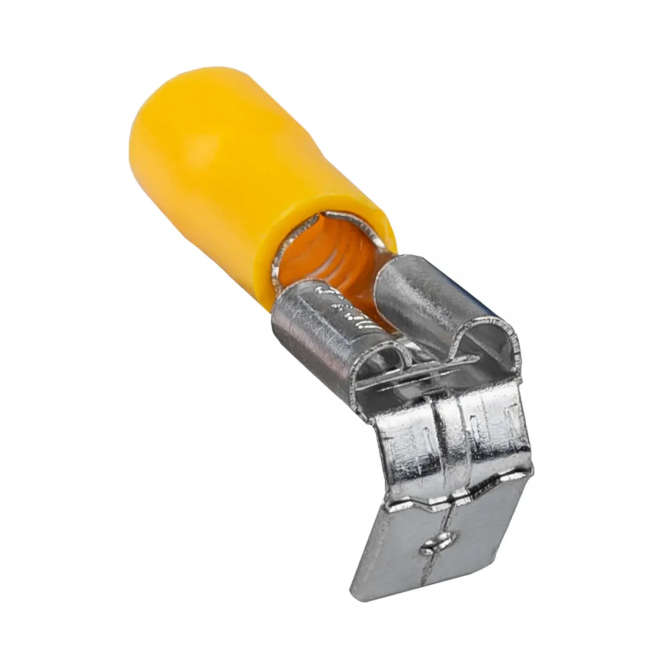 TERMINAL PRE-INSULATED MAL+FEM YELLOW 6.35mm STACKABLE SG57673YL