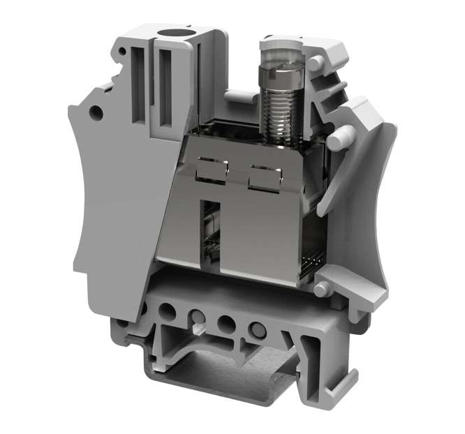 TERMINAL BLOCK DIN-RAIL 125A P=15.2 PC35-01P-11-00A(H)