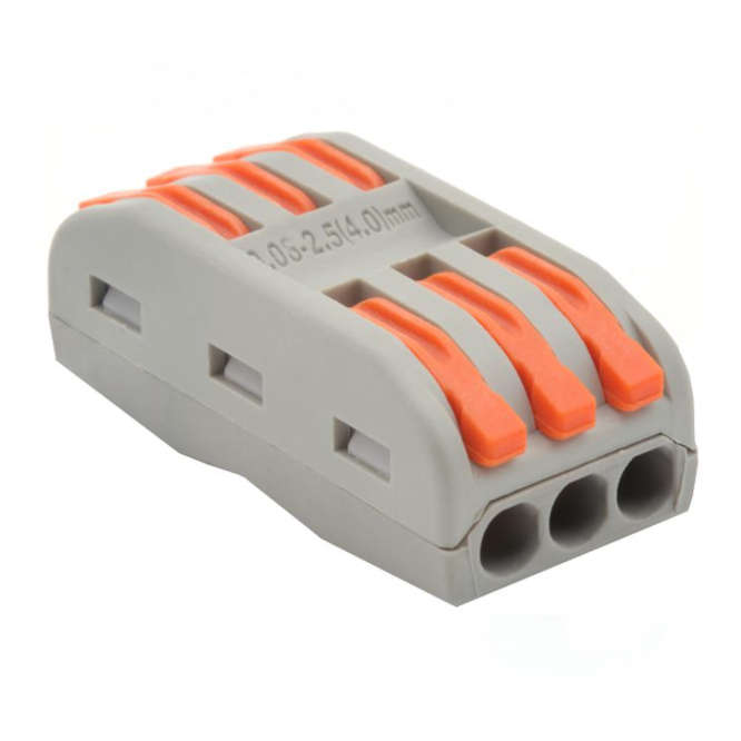 BRIDGING / SPLICING TERMINAL BLOCK 3-WAY SB-400203 / PCT-2-3
