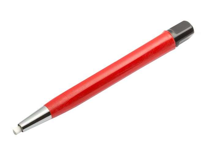 GLASS FIBRE PENCIL/PEN IN RED HOLDER 4mm Q17