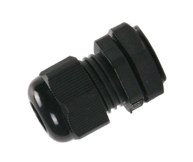 COMPRESSION CABLE GLAND PH=25mm CAB=13-18mm BLACK MG25