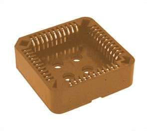 SOCKET PLCC 44P THRU-HOLE BROWN PLCC44TD-RH DIP BRWN