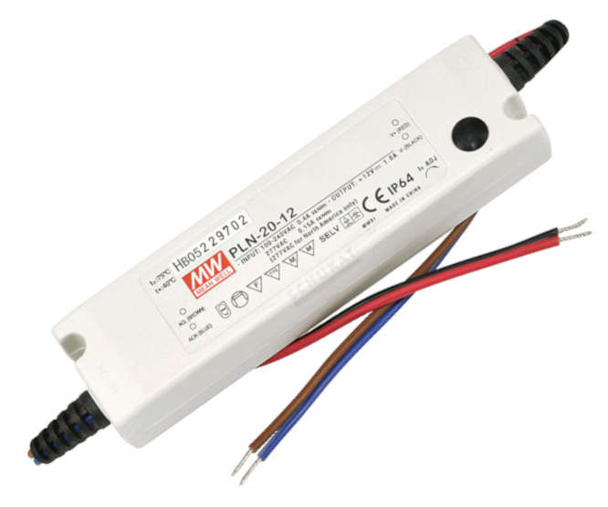 POWER SUPPLY LED DRIVER I=220 O=18V 1.1A PLN-20-18