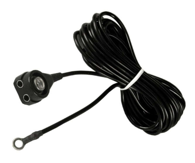 EARTH LEAD 2M RING-SNAP SOCKET FOR 2xBANANA PLUG POSH608-2M