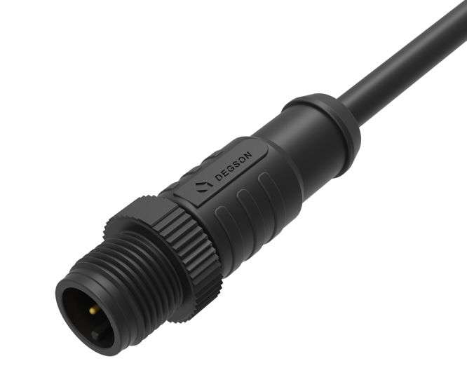 5W SOLDER TYPE PLUG STR M12 SENSOR CONN ASSY OPEN END PP-M12A-05P-MM-SL8C-00A(H)