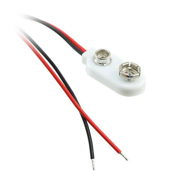 9V / PP3 PLASTIC BATTERY CONNECTOR CLIP I-SHAPE PP3