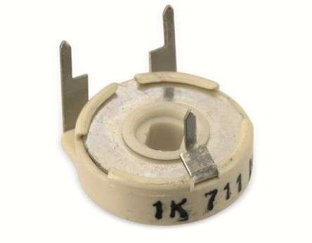 PRESET 15MM T-ADJ WHITE OVAL SHAFT 10K PTC15NV02-103A