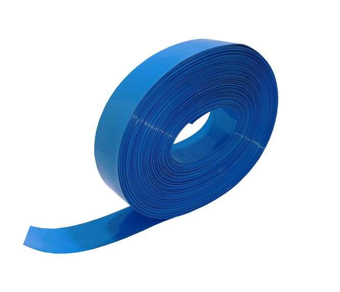 SLEEVING HEATSHRINK 57mm BL,OPEN/(PVC)REEL FLAT97 190505 *-57-* *OPEN*