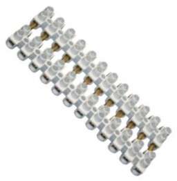 STRIP CONNECTOR 12W 10A FEED THROUGH BLACK PVT-12P