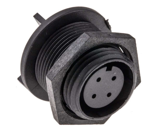 CIRCULAR SOCKET 4W P/M SOLDER PX0413/04S