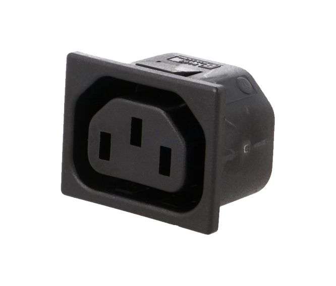 C13 IEC SOCKET 10A 250V AC SNAP-IN PX0695/15/63
