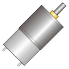 GEARED PLANETARY MOTOR 6VDC 0.1A 7.5RPM MG-25GA310-355