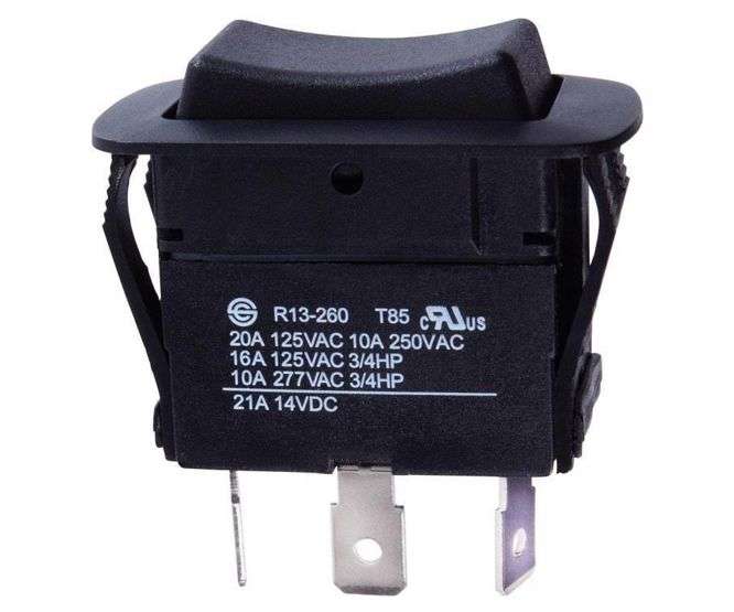 3-POS ROCKER SWITCH DPDT 10A ON-OFF-ON 36x21mm 54-229W *A*