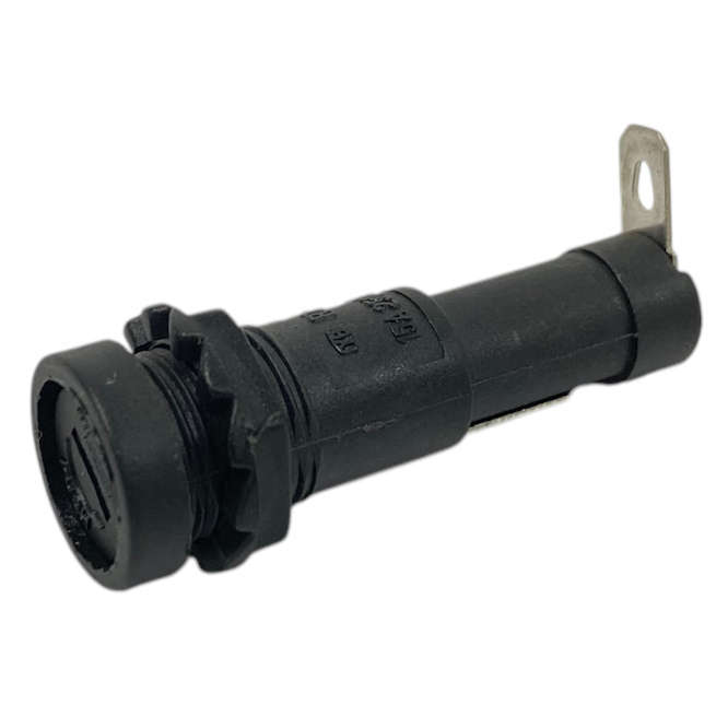 FUSE HOLDER IN-LINE 6x32mm SLOTTED CAP PLASTIC NUT R3-9P