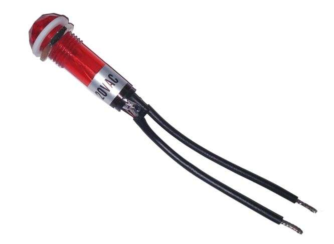 LAMP NEON 220VAC D=10mm RED R764B-RED