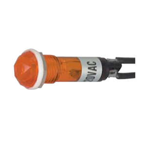 LAMP NEON 220VAC D=10mm AMBER R764B-AMBER