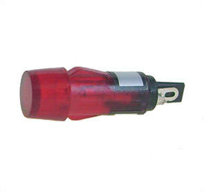 LAMP NEON 220VAC RED W/RES D=7.5mm R7790-220V-RED