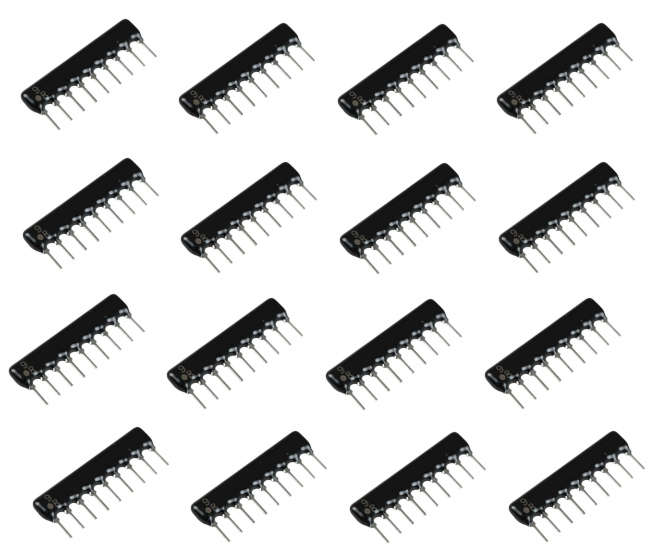 NETWORK SIL 9-PIN 8-RES 10K - 1K/BOX RAA09-103GFN