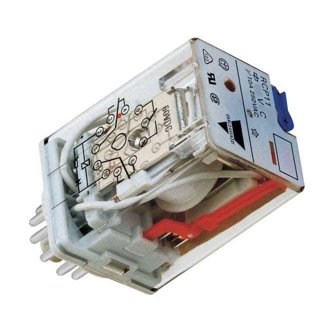 RELAY 11-PINS 3PDT 10A 220VAC ROUND RCP11003230VAC