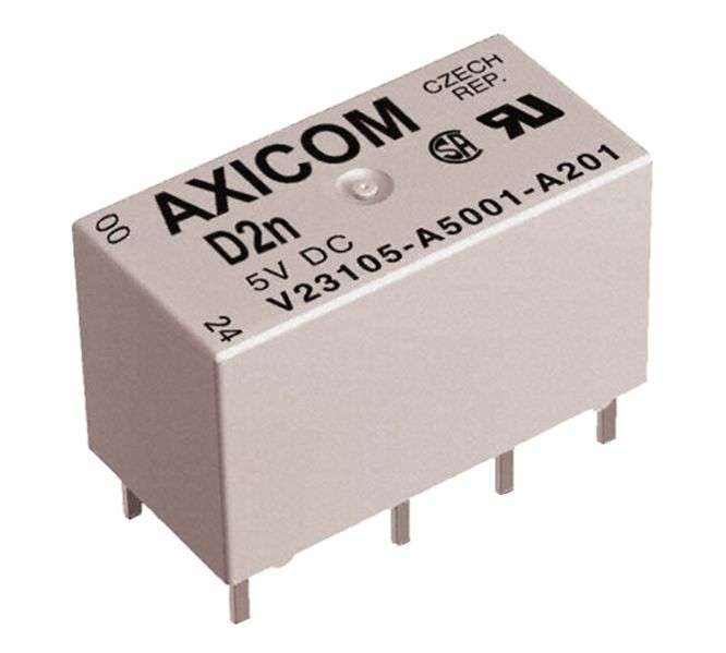 RELAY DPDT 1A 5VDC RECT 8PCB V23105-A5301-A201
