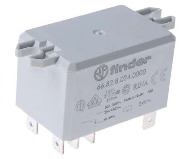 RELAY DPDT 30A 24VAC RECT 8PIN 66.82.8.024.0000