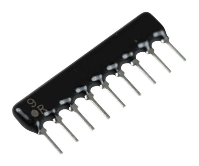 NETWORK RESISTOR SIL 09-PIN 8-RES 470K L-09-2S-R470K