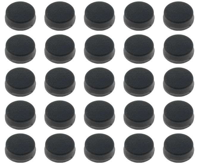 ROUND RUBBER FEET 9.5x4.2mm SELF ADHESIVE-100/BAG RF-003