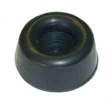 ADHESIVE RECESSED RUBBER FOOT BLACK 22x9.8mm RF-018