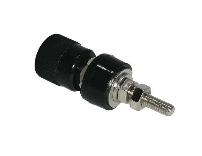 BANANA SOCKET 4mm BK 25AMP CAPTIVE RG 09 BLACK